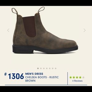 Blundstone Men’s Dress Chelsea Boots Rustic Brown